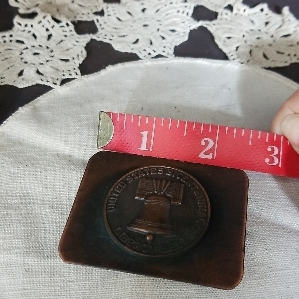 vtg Liberty Bell belt buckle - Picture 5 of 6